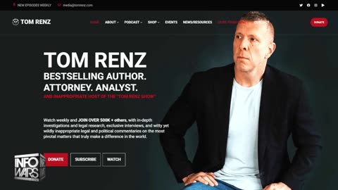 ALEX JONES - INFOWARS LIVE - ALEXJONES.NETWORK - THERE'S A WAR ON FOR YOUR MIND! ➡ THE ALEX JONES SHOW • WAR ROOM WITH OWEN SHROYER • THE AMERICAN JOURNAL WITH HARRISON SMITH • SUNDAY NIGHT LIVE WITH CHASE GEISER