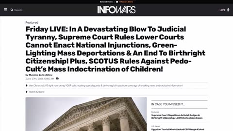 ALEX JONES - INFOWARS LIVE - ALEXJONES.NETWORK - THERE'S A WAR ON FOR YOUR MIND! ➡ THE ALEX JONES SHOW • WAR ROOM WITH OWEN SHROYER • THE AMERICAN JOURNAL WITH HARRISON SMITH • SUNDAY NIGHT LIVE WITH CHASE GEISER