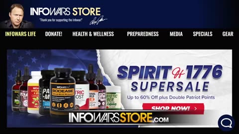 ALEX JONES - INFOWARS LIVE - ALEXJONES.NETWORK - THERE'S A WAR ON FOR YOUR MIND! ➡ THE ALEX JONES SHOW • WAR ROOM WITH OWEN SHROYER • THE AMERICAN JOURNAL WITH HARRISON SMITH • SUNDAY NIGHT LIVE WITH CHASE GEISER