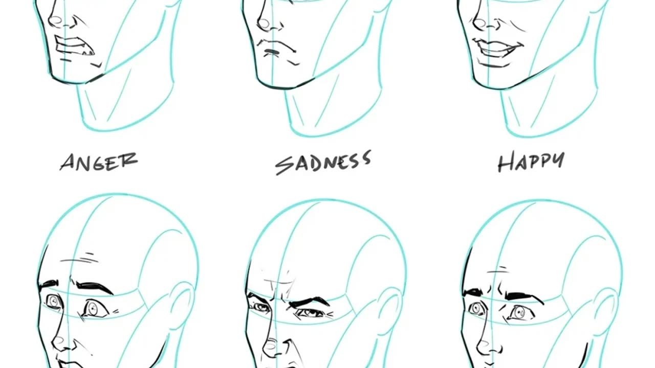 نقاشی احساسات مختلف