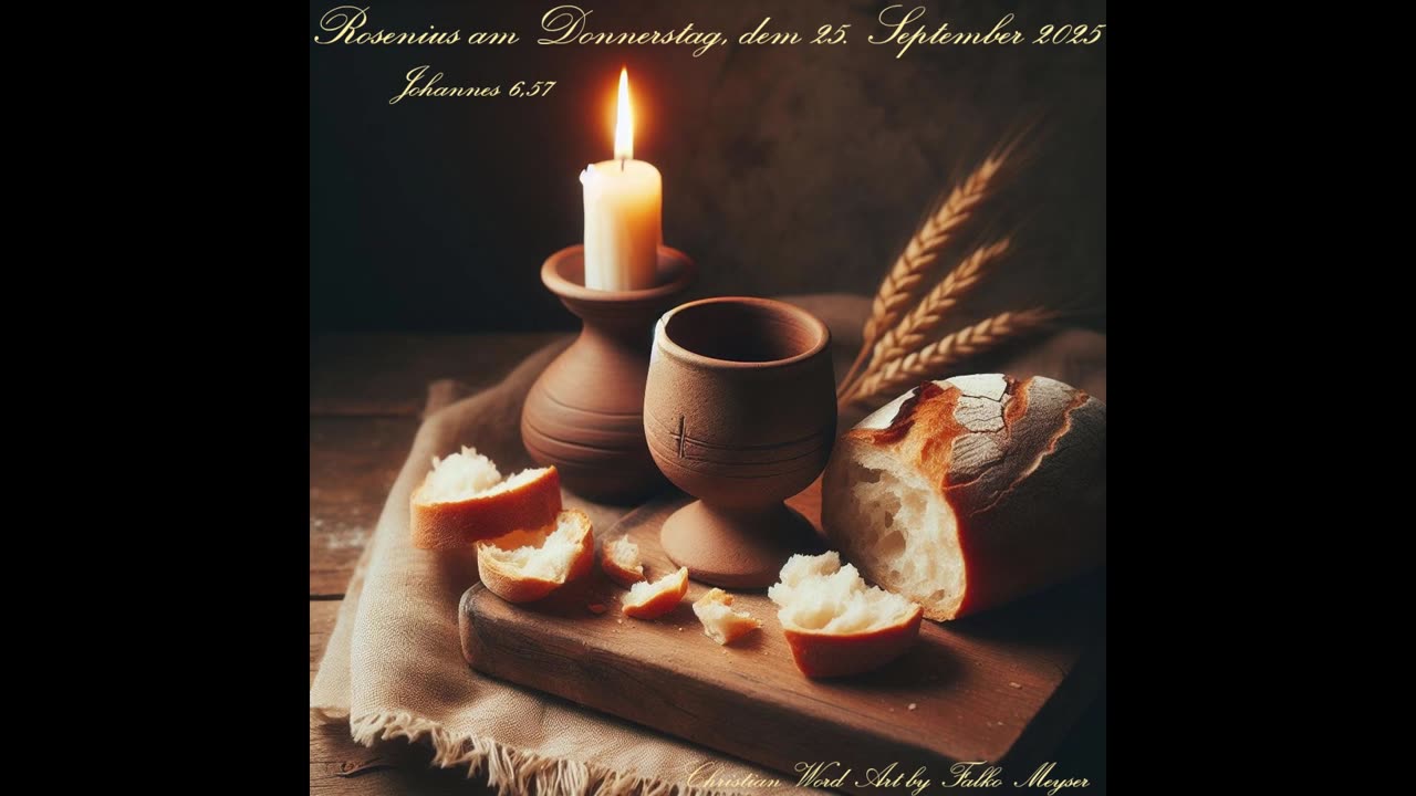 Rosenius am Donnerstag, dem 25. September 2025, zu Johannes 6,57