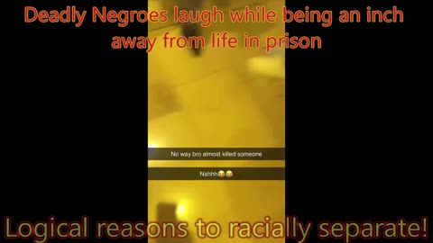 Deadly Negroes laugh while being an inch away from life in prison