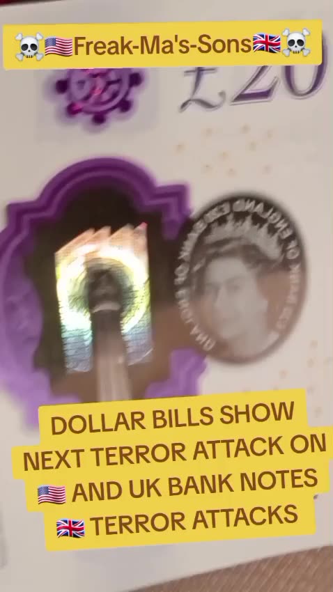 USA TERRO ATTACK UK TERROR ATTACKS ON THE BANK NOTES AND DOLLAR BILLS