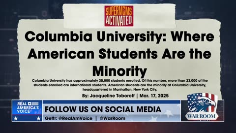 Columbia University: Where American Students Are The Minority, Jacqueline Toboroff Reports