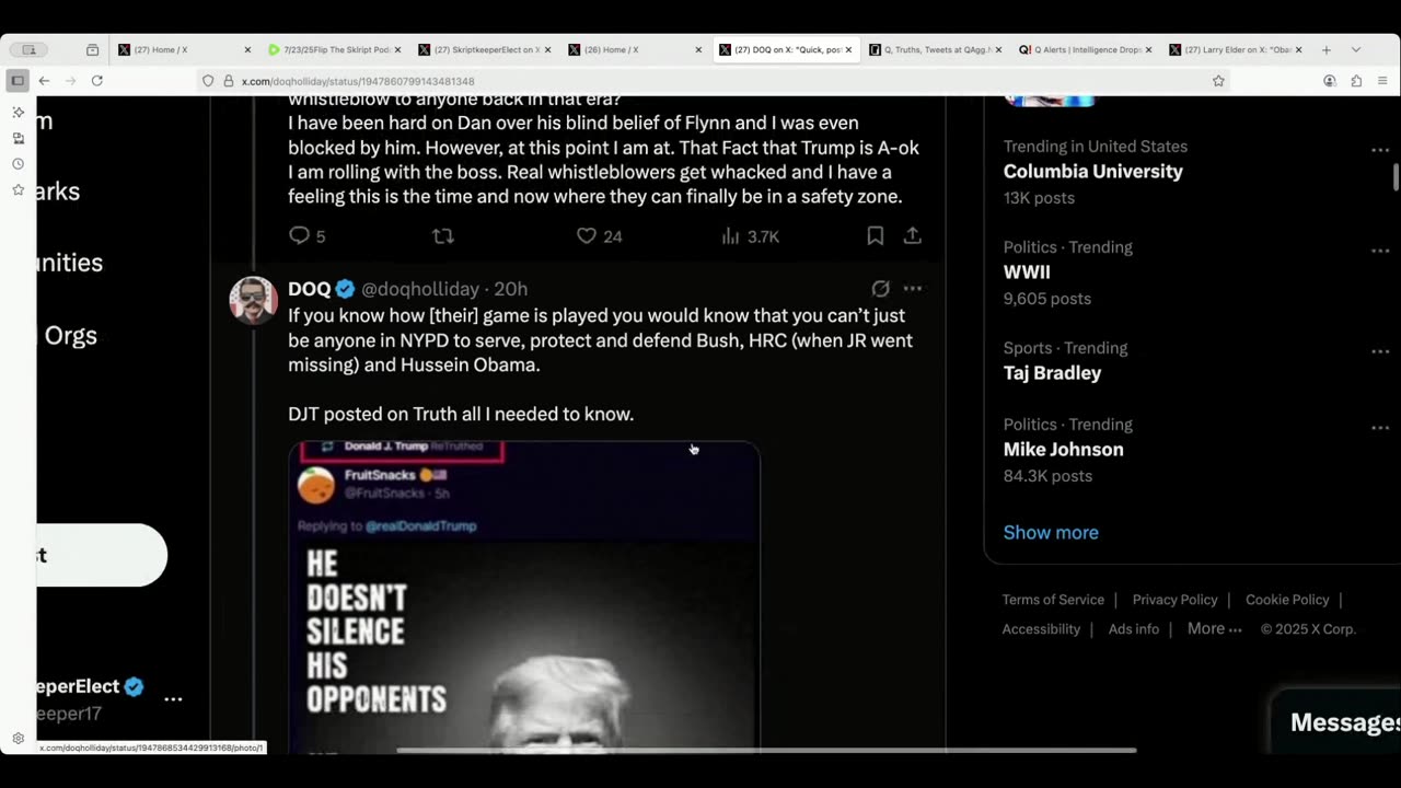 7/23/25Flip The Sklript Podcast Ep# 177 One Big Network Exposure Then Declass