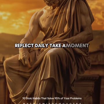 10 Stoic Habits That Solve 95% of Your Problems #stoicism #motivation
