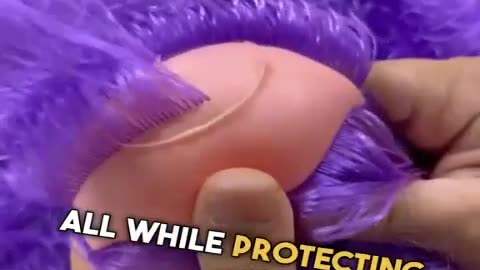 putting hair on a dolls head