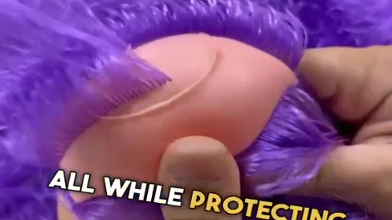 putting hair on a dolls head