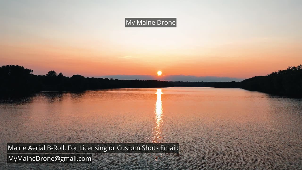 Maine B-Roll (no sound): Chasing a sunset in Brunswick/Topsham Maine on the Androscoggin River