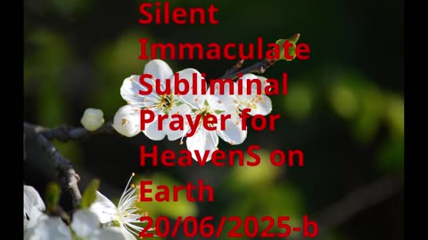 Silent Immaculate Subliminal Prayer for HeavenS on Earth 20-06-2025-b
