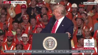 President Trump announces a $5,000 Bonus for every single US Steel Worker