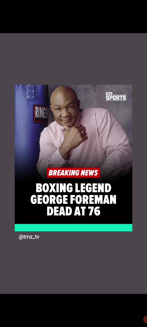 George Foreman Rip Rip to George foreman he died this month ๐๐๐ฏ๐ชฆ๐ฅ04/13/25