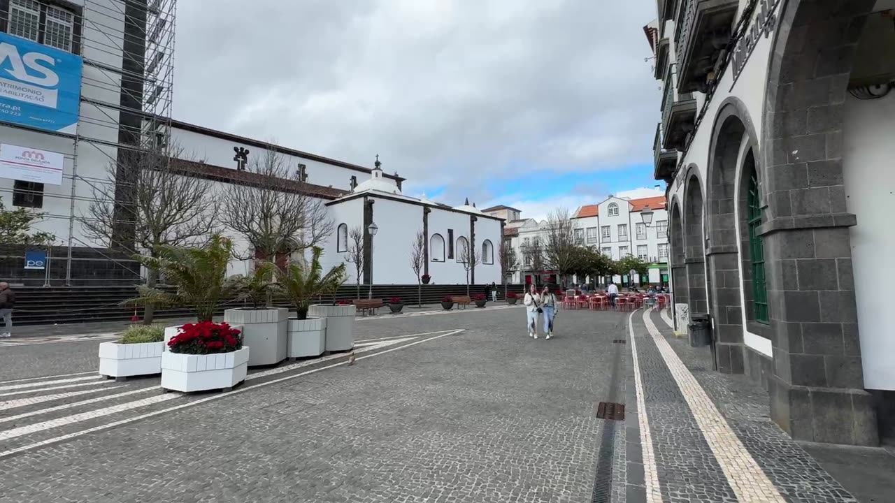 LIVE: Ponta Delgada Walk on a cloudy Friday afternoon, Sao Miguel Azores Portugal - 02.05.2025 #IRL