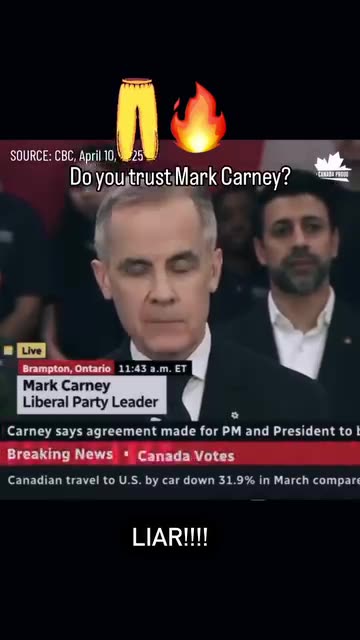 This man does not deserve your vote. Mark Carney is a liar.