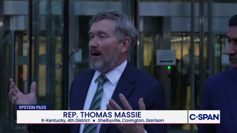 Rep. Thomas Massie on viewing the unredacted Epstein files: "What I saw that bothered