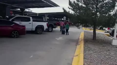 A man records himself “self-deporting,” saying he’s leaving before ICE can detain him, adding,