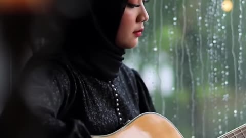 Acoustic Serenity 🌿 | #muslimah #shorts #guitarshorts