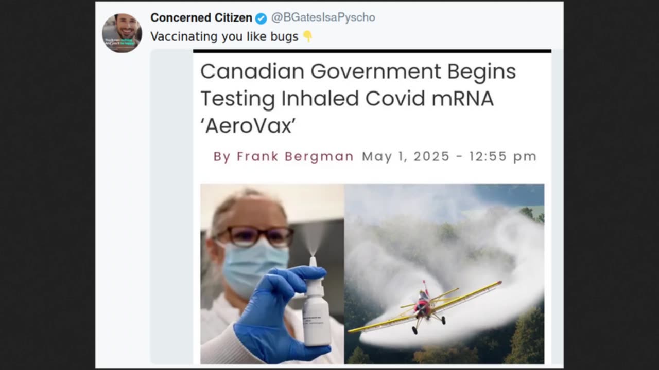 Canadian Government Tests Inhaled mRNA Vaccine AeroVax - Does It End?