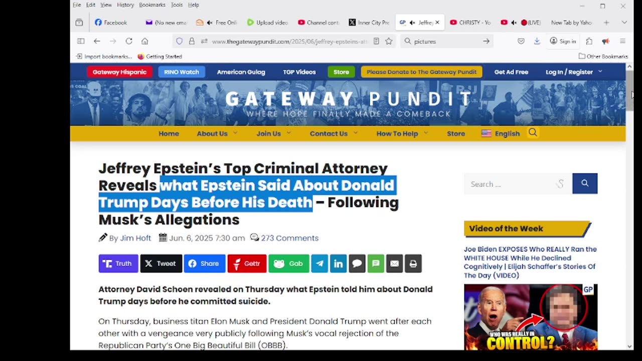 what Epstein Said About Donald Trump Days Before His Death