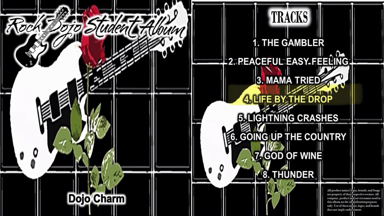 Rock Dojo Student Album #44 "Dojo Charm": Life By The Drop (Stevie Ray Vaughan Cover) Track 4