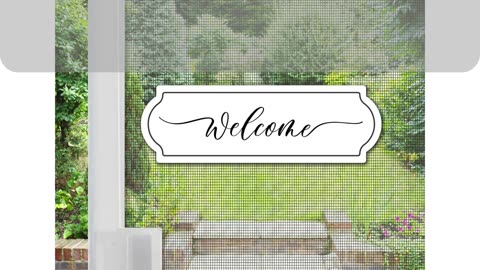 Acrylic Door Decoration Square Home Sweet Home - Mesh Magnets