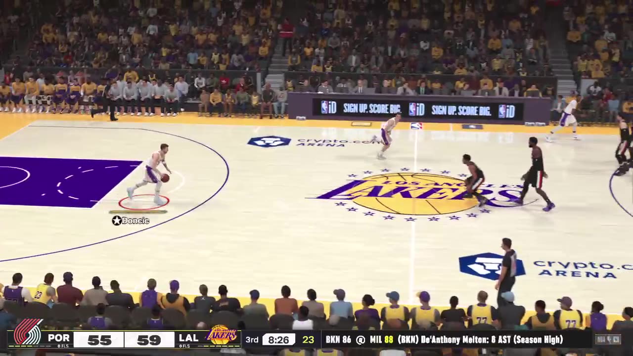 NBA - BLAZERS VS DONCIC - LAKERS