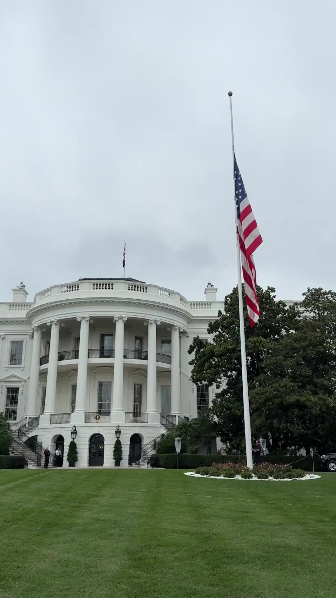 White House flags have officially been lowered to half-staff to honor a truly great American, RIP Charlie Kirk