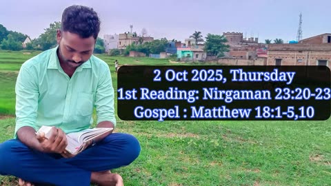 Catholic Daily Gospel and Reading in Hindi 2 October 2025 | Today's Bible Verse | Aaj ka Susamachar