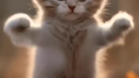 Cat dance Motocycle 🐱