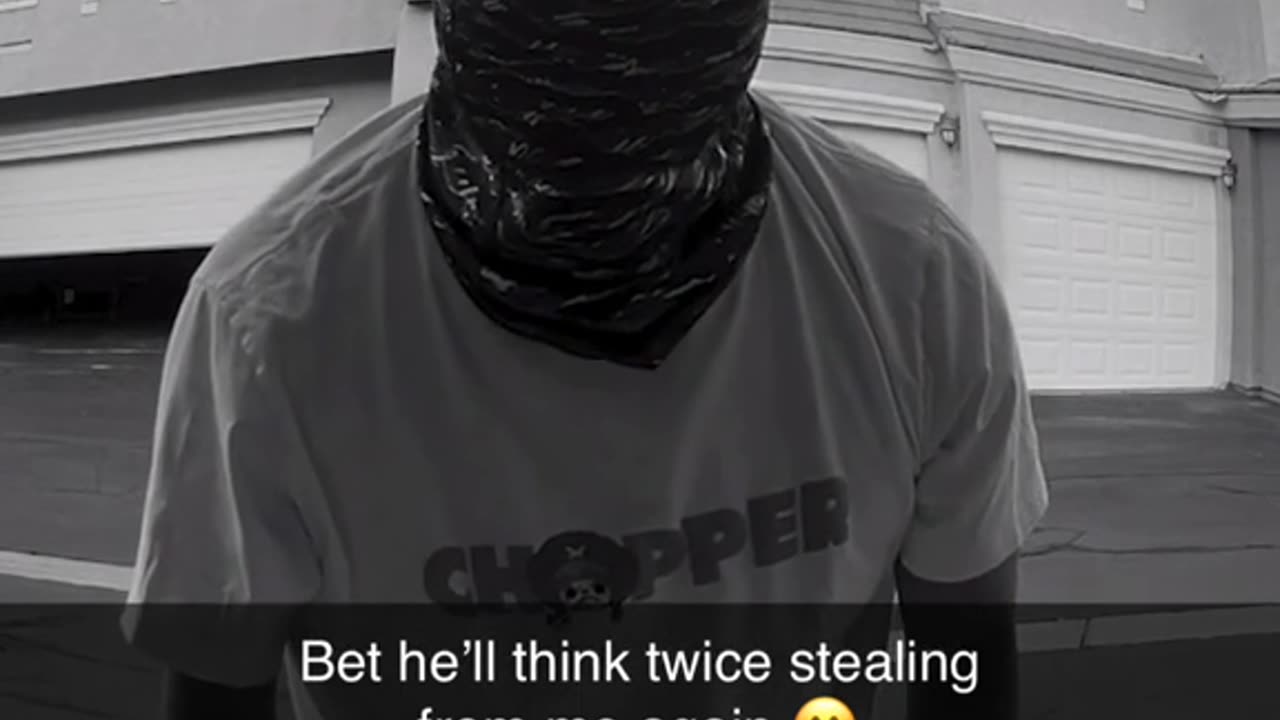 Package Thief Gets Instant Karma!