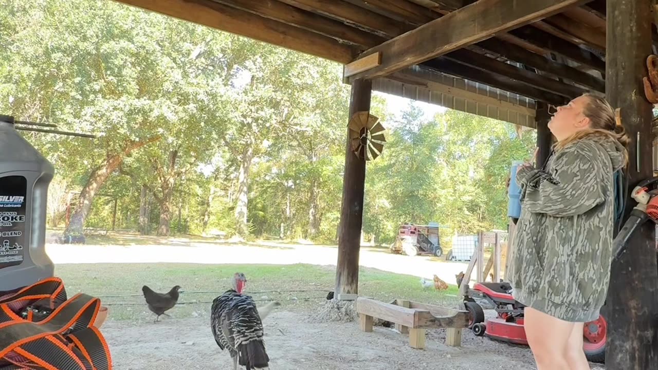 Turkey Imitates Gargling Water