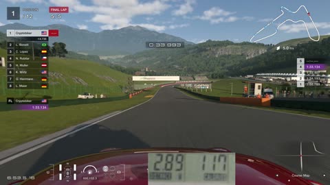Playing Gran Turismo 7 while riding exercise bike
