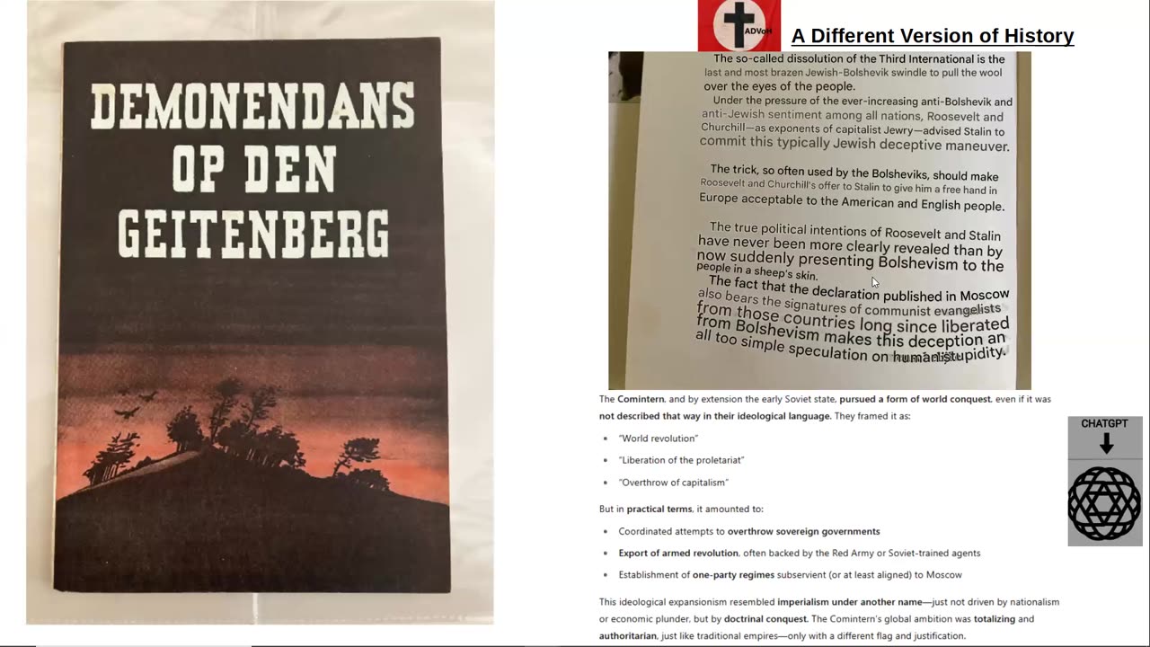 1943 German book mentions the end of the Third international was a lie