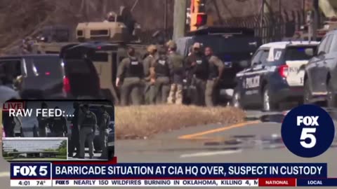 A suspect is in custody after an hours long barricade situation at the CIA HQ in McLean