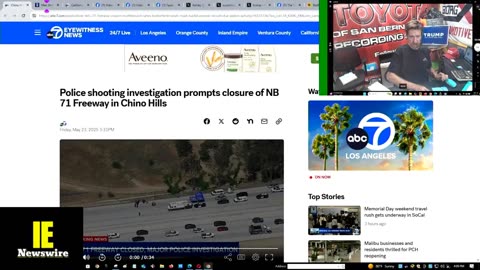 HATCHET MAN ON VIDEO! Shooting on the 71 in Chino gets Shot! Trump bring back Nuclear power !!!