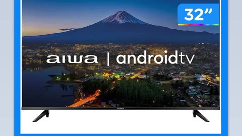 Smart TV 32” HD D-LED AIWA IPS Wi-Fi Bluetooth - Google Assistente 2 HDMI 2 USB