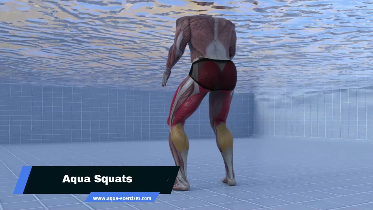Aqua Squats That BURN!🔥 Bodyweight Pool Workout You Didn’t Know You Needed