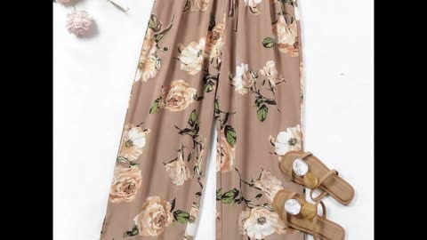 Floral pants design