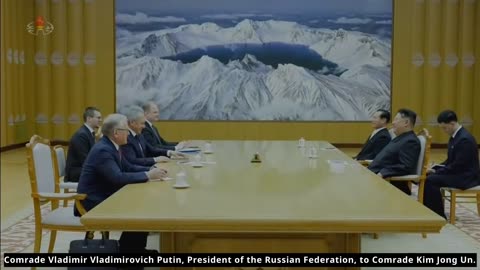 Respected Comrade Kim Jong Un Meets Secretary of Russian Security Council