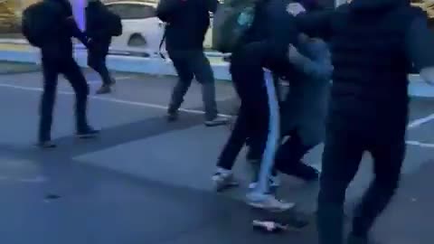 Masked anti-fascists attack democratically elected AfD MP Julian Schmidt. Only @AfD