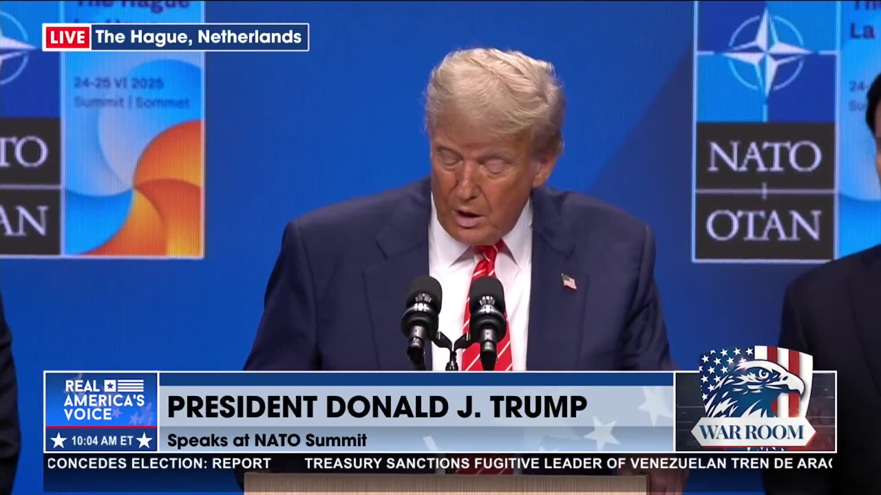 AT NATO: PRESIDENT TRUMP SPEAKS ON RUSSIA-UKRAINE