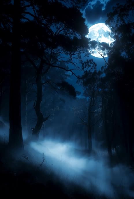 The Misty Moonlit Woods, AI Video