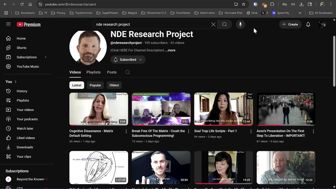Check Out NDE Research Project on YT