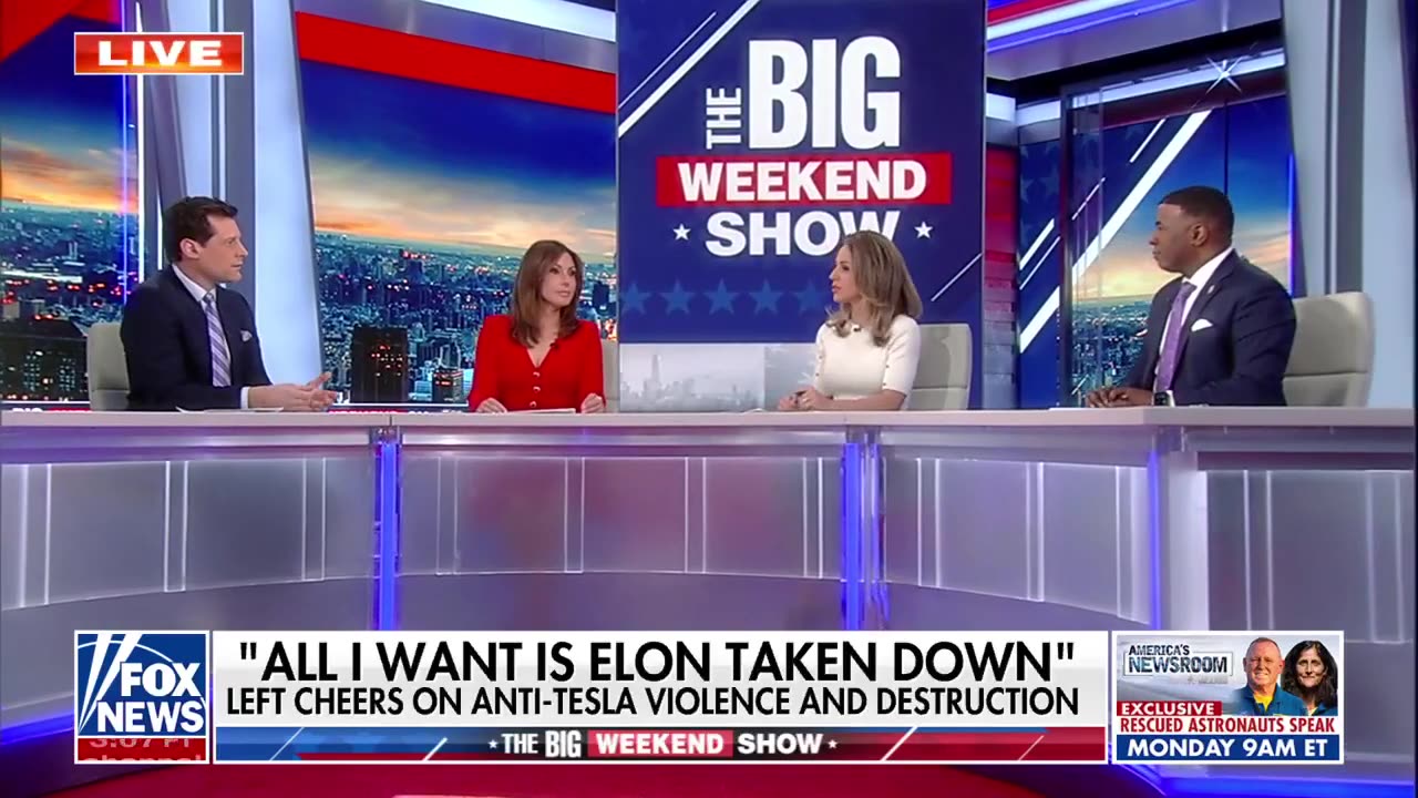 ‘DUMB’ AND ‘DANGEROUS’ ANTI-TESLA RIOTERS RAGE IN NATIONWIDE 'TESLA TAKEDOWN'