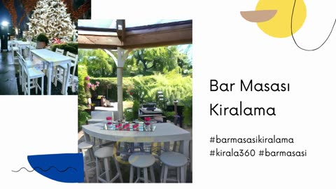 bar masasi kiralama fiyatlari