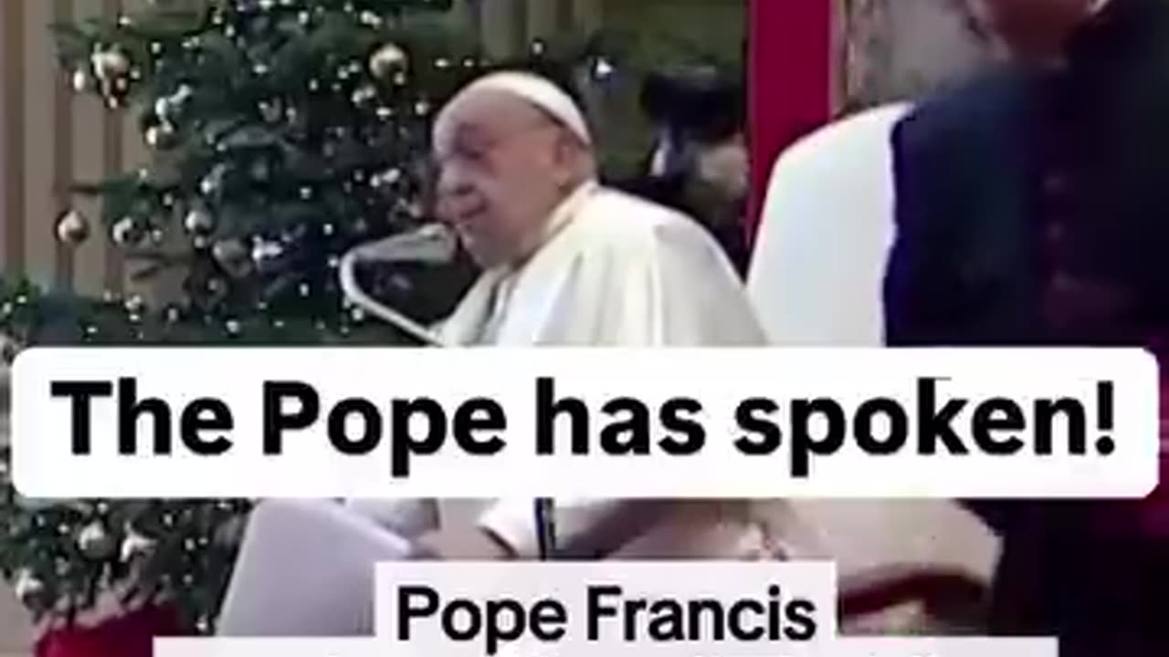 Pope's last Request Stop bombing children | You genocidal maniacs.