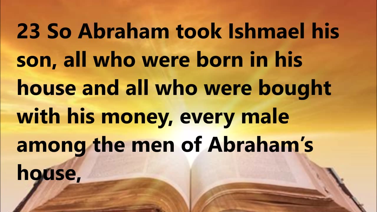 Abraham carries out God’s command of circumcision