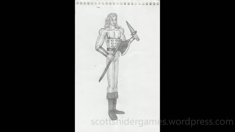 Barbarian Pencil Sketch Video #4 (10-17-2025)