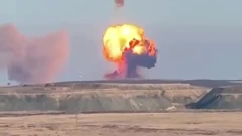 Russian RS-28 "Sarmat" ICBM Explodes During Test Launch Yasny Training Ground