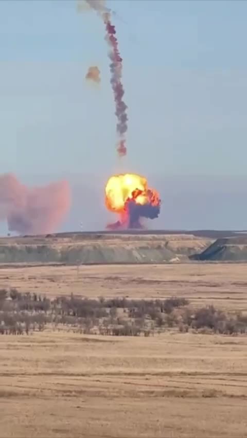 Russian RS-28 "Sarmat" ICBM Explodes During Test Launch Yasny Training Ground
